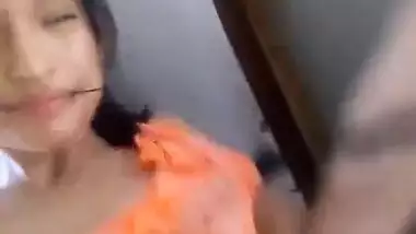 Cute Indian teen girl exposing