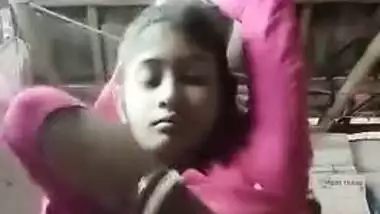 XXX video of Desi slut who takes clothes off item by item on camera