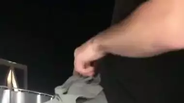 Voyeur Couple Recording BJ and Swallowing Outside in a Walking Path