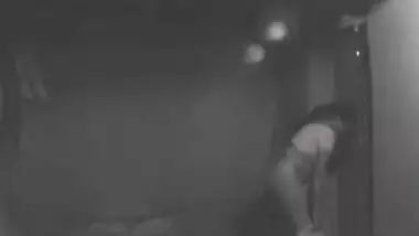 CCTV footage of village aunty changing saree