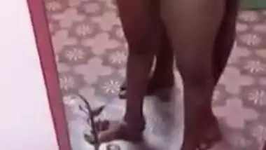 Kinky whore poses with Desi boy in front of camera for XXX lovers