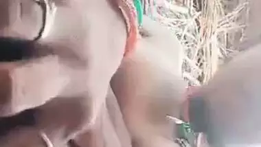 Poor Indian nude girl presses boobs and fingers pussy