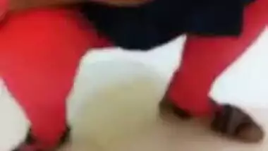 Indian can't wait to go to toilet and pisses on floor in XXX clip