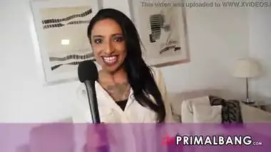 Slutty Indian Television Presenter organises a interracial shag for horny Russian Model PrimalBang