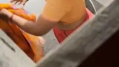 Dress change before bath by hot desi village aunty