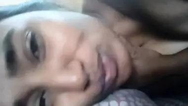 Nude Desi babe teases BF by showing tongue perfect to suck some XXX cock