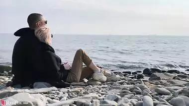 Blonde Public Blowjob Dick and Cum in Mouth by the Sea - Outdoor