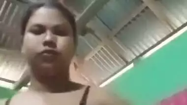 Desi Village Bhabhi Shows Her Boobs And Pussy