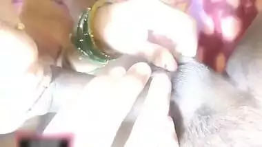 Desi has the amazing dick to have her unshaved pussy scored well