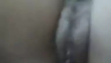 During sex guy's rod enters deep into trimmed XXX twat of Desi GF