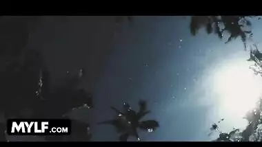 Mylf - Sizzling Hot Milfs Seduces Hunk Pool Guy To Join Them In Hardcore Threesome