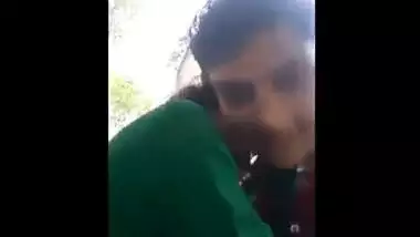 Indian legal age teenager porn video of a college pair having pleasure in a park
