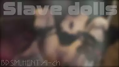 Insert a brush into the slave doll's pussy ... The dirty vaginal hole is washed ... (Short version)