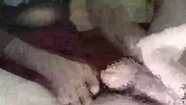 wife did oil massage for the first time then cum came out soon