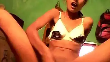 Desi girl moaning hard while masturbating