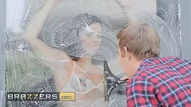 Brazzers - Ruby Sims Teases The Window Cleaner With Her Lingerie & Body Before Letting Him Fuck Her