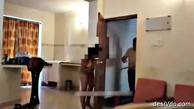 Sexy Wife teases room service guy naked and makes a video for CUCKOLD hubby