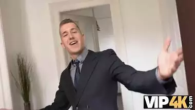 VIP4K. Fragile redhead purposely lost to have pussy scored before BF