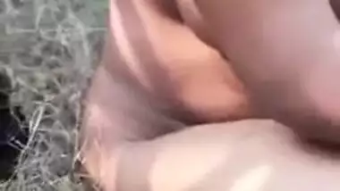 Modest Desi village girl shows her sweet XXX assets in the fresh air