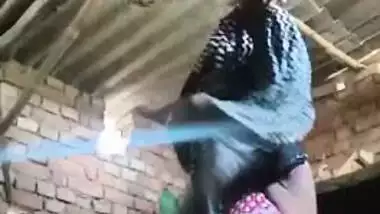 Amateur Indian slut comes to a barn and strips down on XXX camera