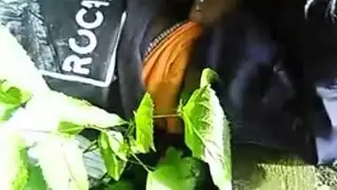 blowjob on public park trail - monster black cock sucked by tiny indian