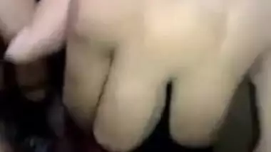 Fingers always help Indian girl to prepare hairy XXX slit before sex