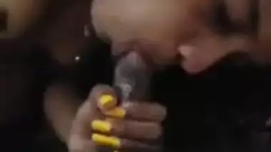 Sexy Tamil Babe Sucking Lover Dick & Drinking Cum Talking