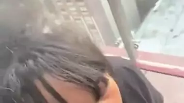 OMG!!!! BLACK GIRL CAUGHT OUTSIDE ON BALCONY SUCKING a BBC!! IT GETS VERY SLOPPY!!!!!