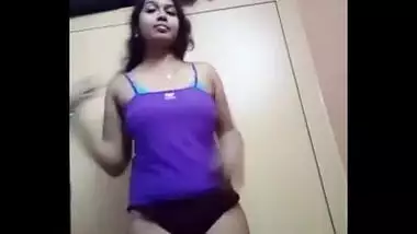 Dilettante legal age teenager undresses on cam to please her horny bf